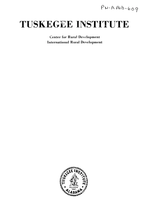 Survey of second - year students at the three Centres d"Apprentissage Agricole in Mali : phase IV report
