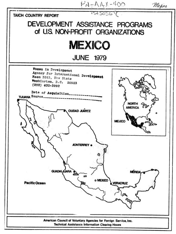 Development assistance programs of US non-profit organizations : Mexico