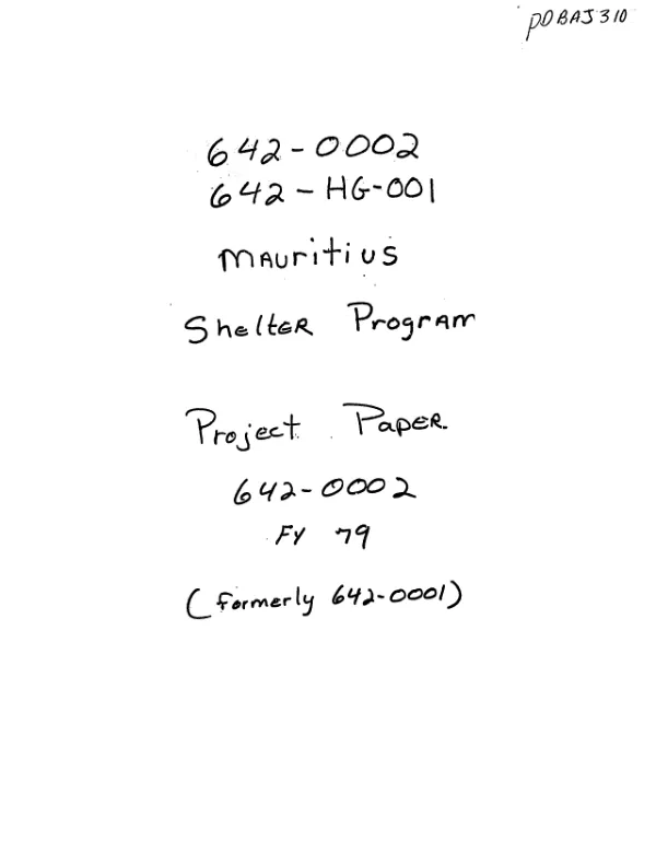Shelter project