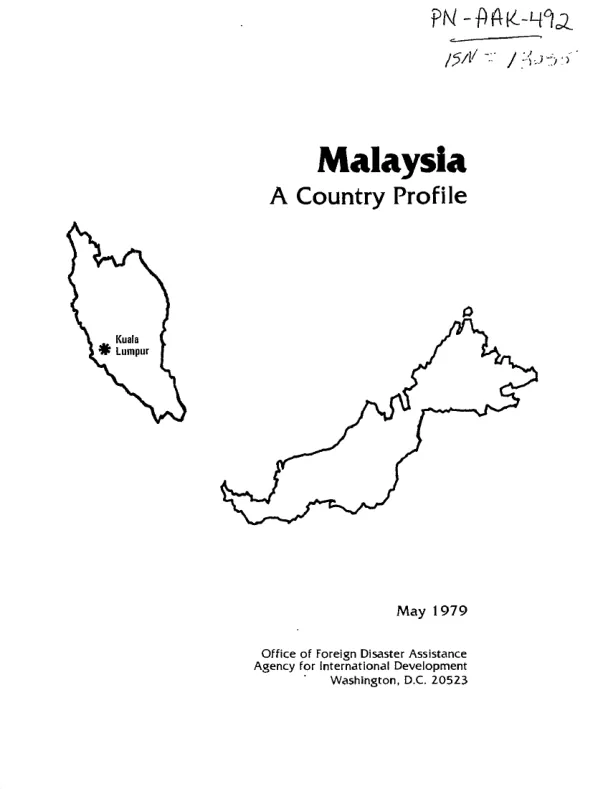 Malaysia : a country profile