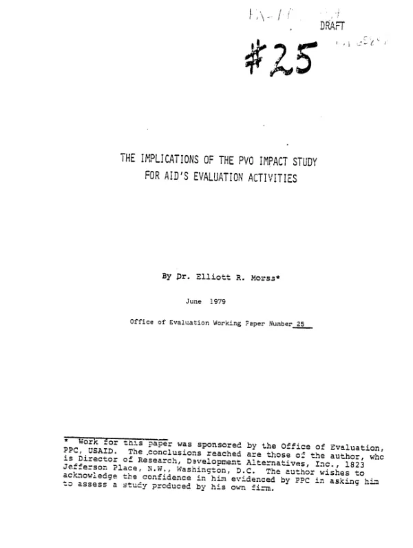 Title IX of the Foreign Assistance Act : popular participation in development