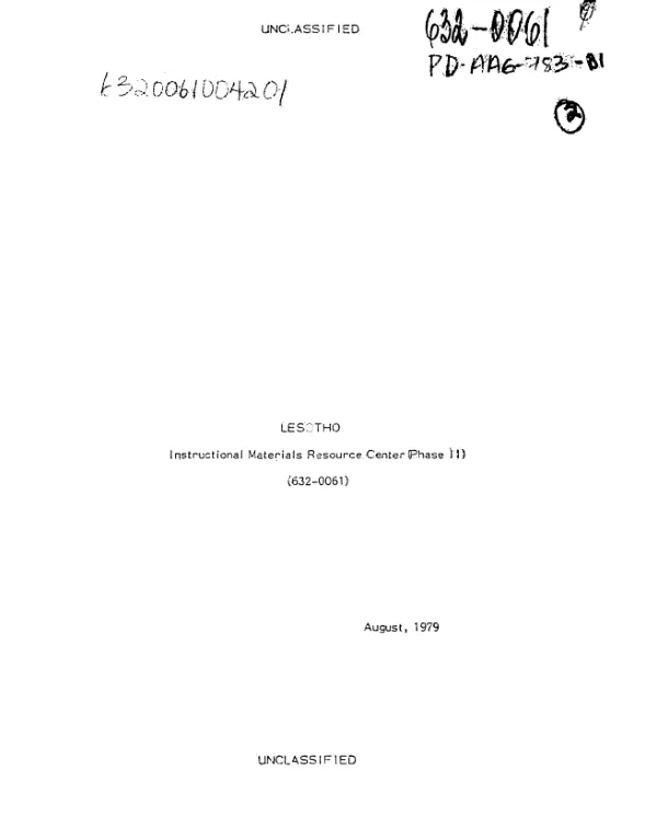INHERITANCE AND IMPROVEMENT OF PROTEIN QUALITY AND CONTENT IN SORGHUM VULGARE PERS.; PROGRESS REPORT