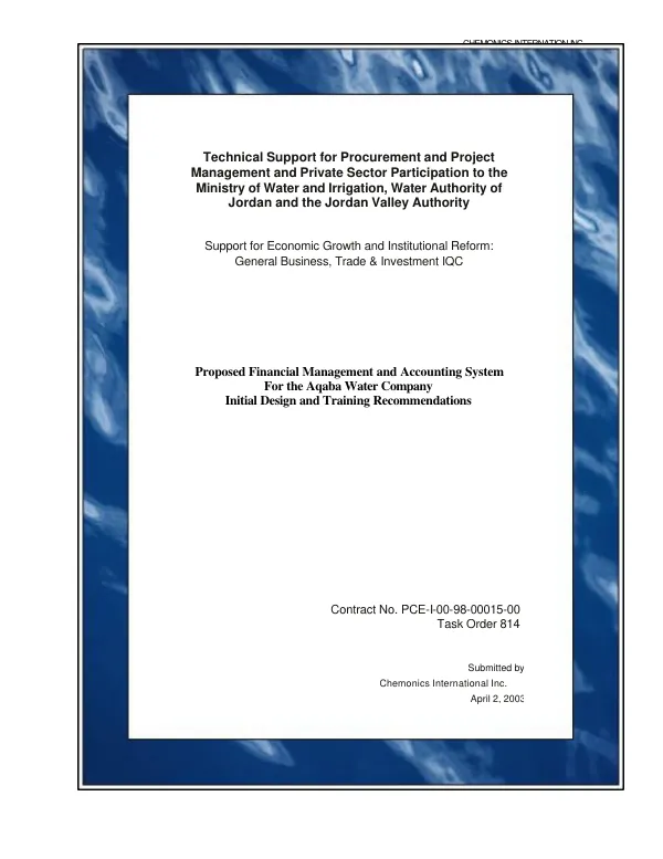National report : Mali