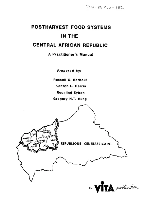 Postharvest food systems in the Central African Republic : a practitioner"s manual