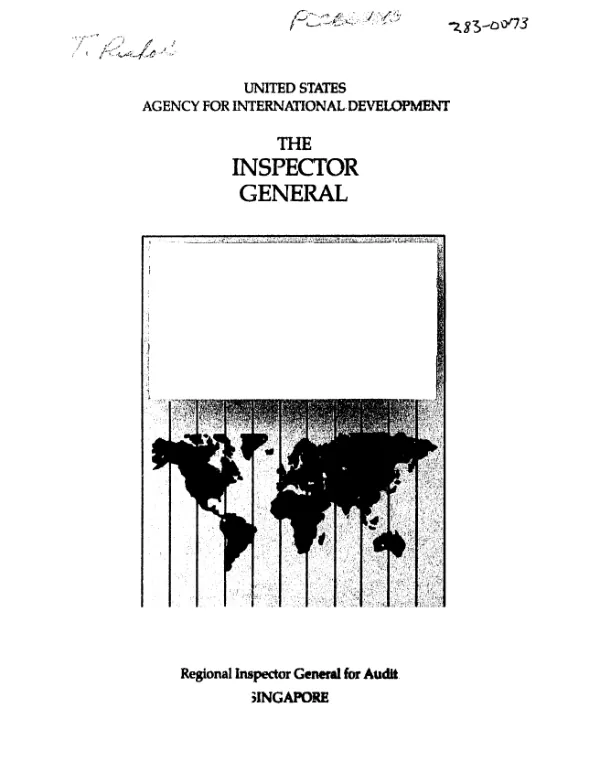 Audit of the Zachary - Dillingham contract with the Mahaweli Authority of Sri Lanka