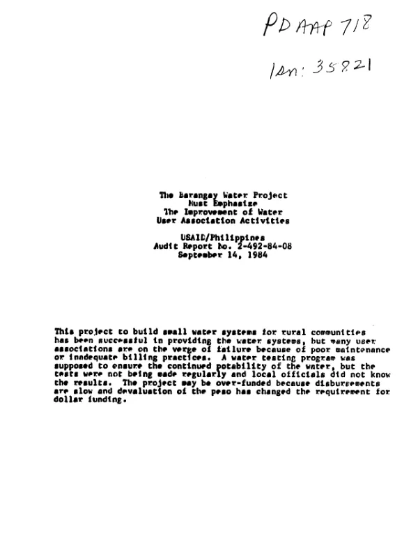 Annual report, fiscal year 1988, 25 years 1963-1988 : Office of Housing and Urban Programs, US Agency for International Development