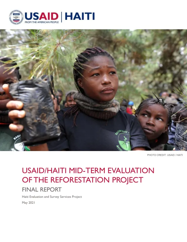 USAID/HAITI MIDMID-TERM EVALUATIONOF THE REFORESTATION PROJECTFINAL REPORTHaiti Evaluation and Survey Services