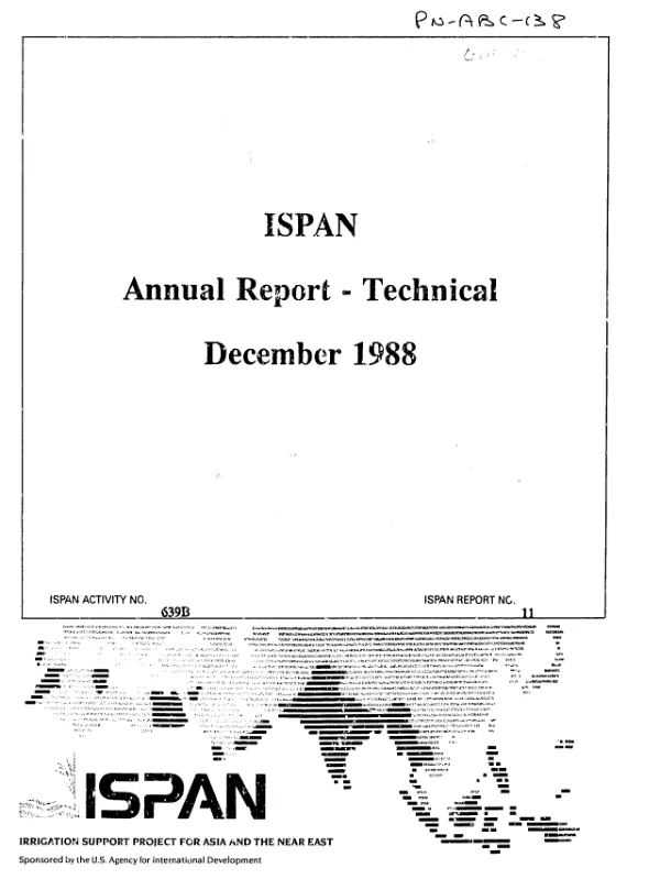 ISPAN annual report - technical, December 1988