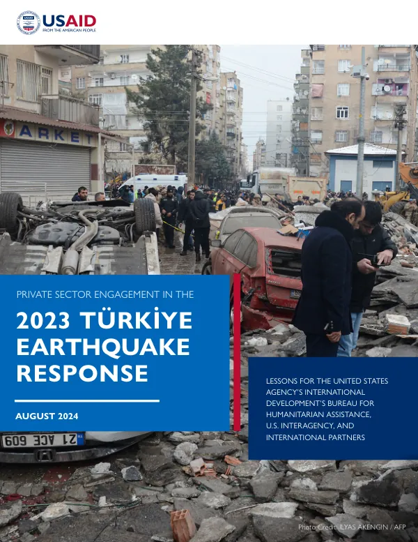 Private sector engagement in the 2023 Turkiye earthquake response