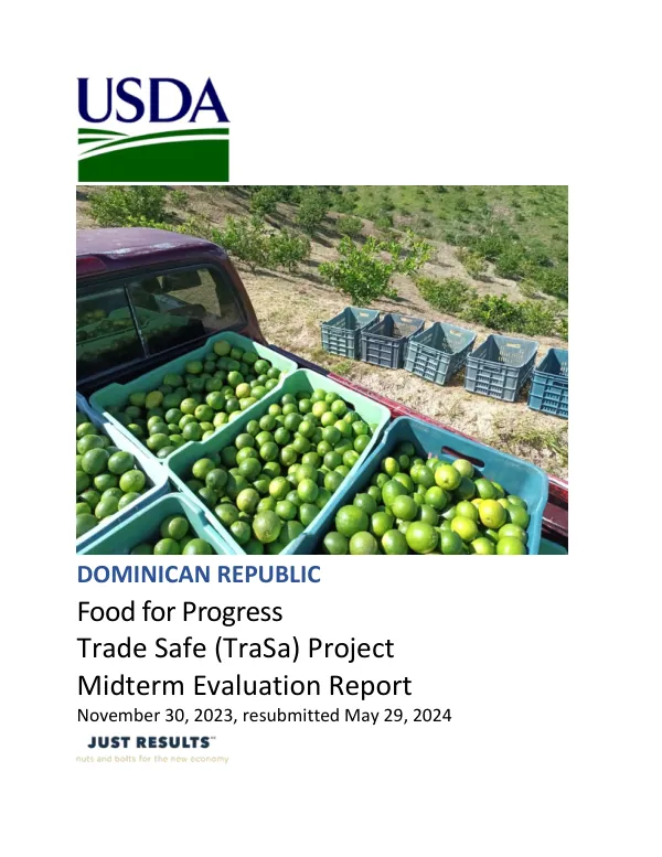 [USDA FY 2020] Midterm evaluation: Food for Progress program, Dominican Republic TraSa