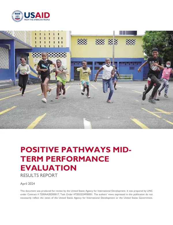Positive pathways mid-term performance evaluation : results report