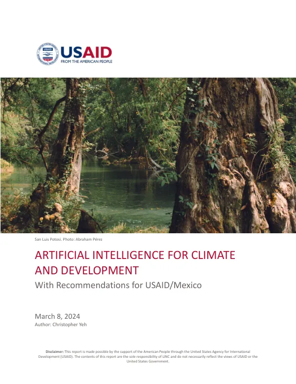 Artificial intelligence for climate and development : with recommendations for USAID/Mexico