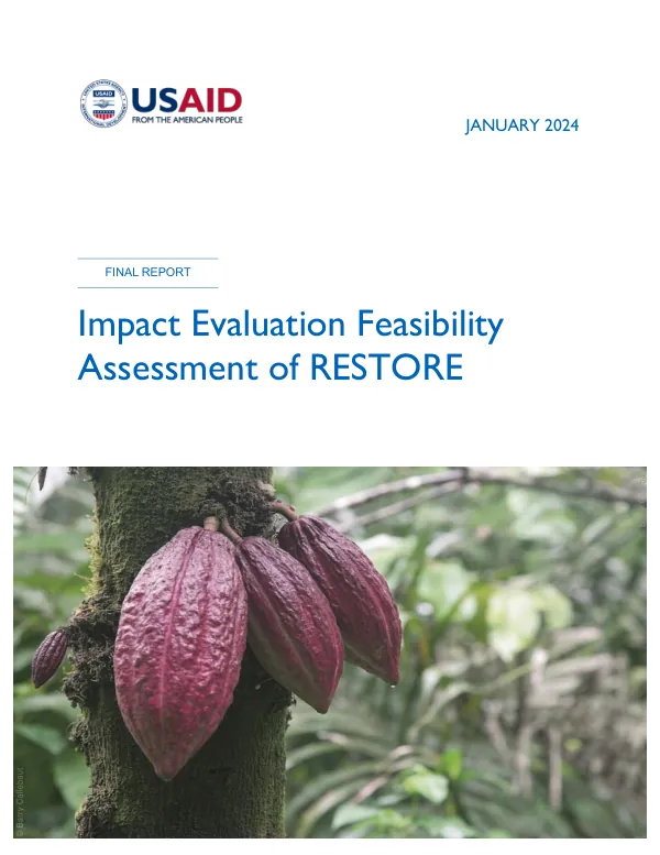 Impact evaluation feasibility assessment of RESTORE : final report