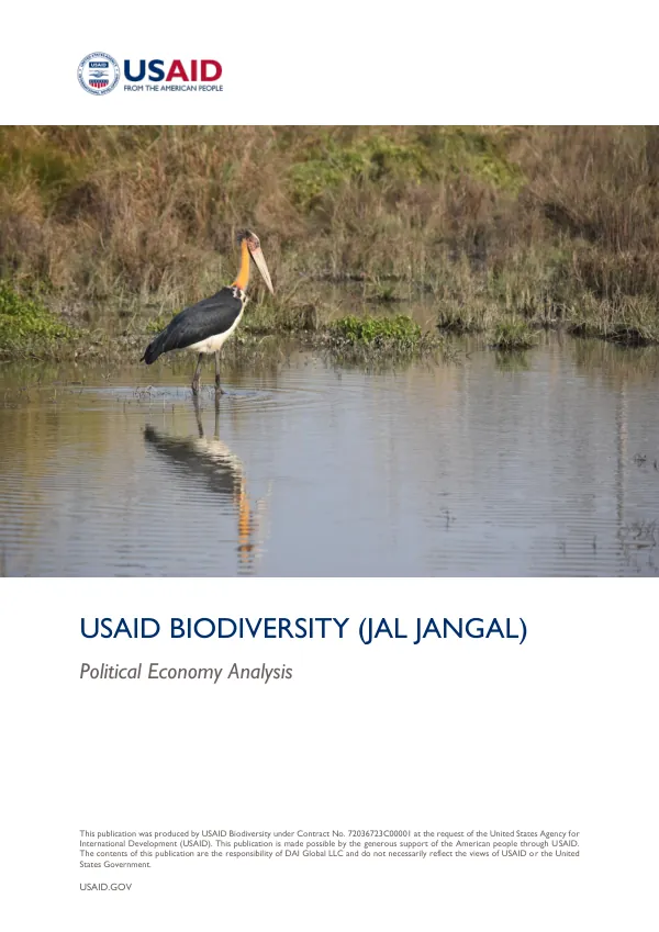 USAID Biodiversity (Jal Jangal) : political economy analysis