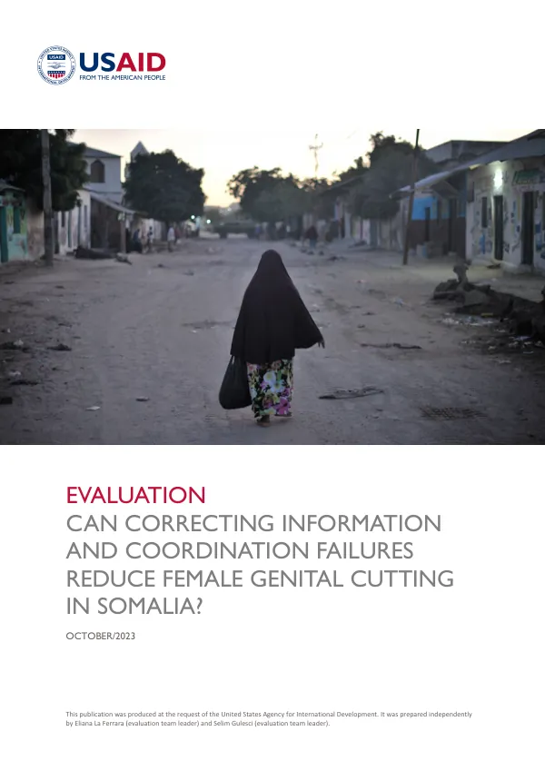 Can correcting information and coordination failures reduce female genital cutting in Somalia?