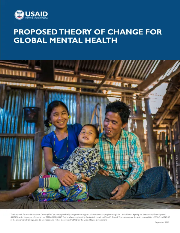 Proposed theory of change for global mental health