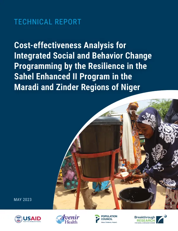 Cost-effectiveness analysis for integrated social and behavior change programming by the resilience in the Sahel enhanced II program in the Maradi and Zinder regions of Niger