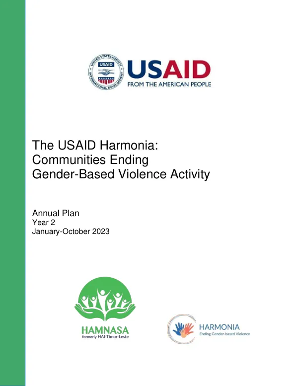 The USAID Harmonia : communities ending gender-based violence activity