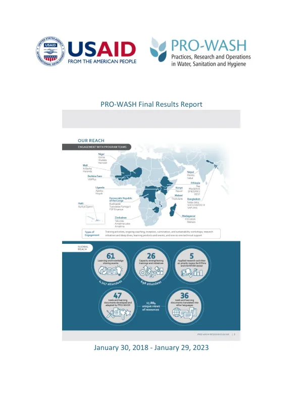 PRO-WASH final results report