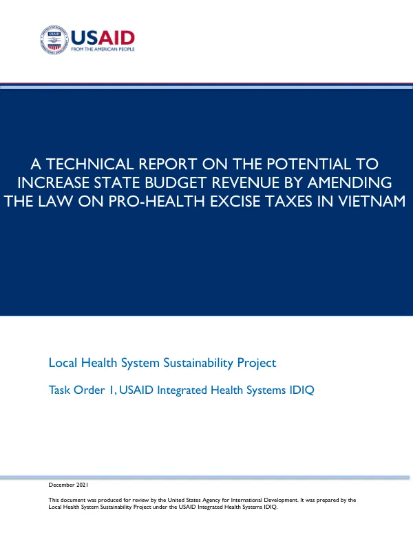 Potential to increase state budget revenue by amending the law on pro-health excise tax in Vietnam