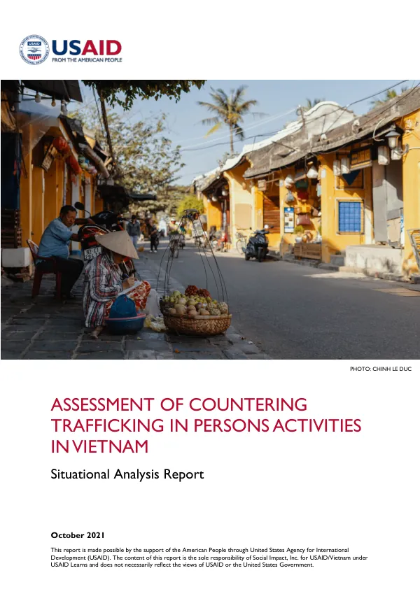 Assessment of countering trafficking in persons activities in Vietnam : situational analysis report