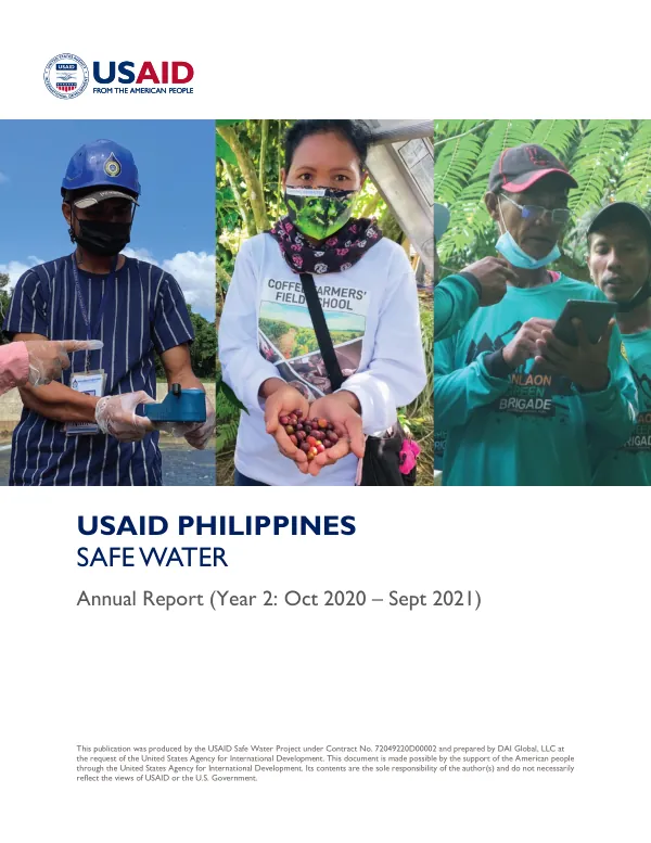USAID Philippines safe water : annual report (year 2: Oct 2020-Sept 2021)