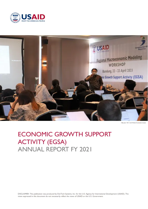 Economic growth support activity (EGSA) : annual report FY2021