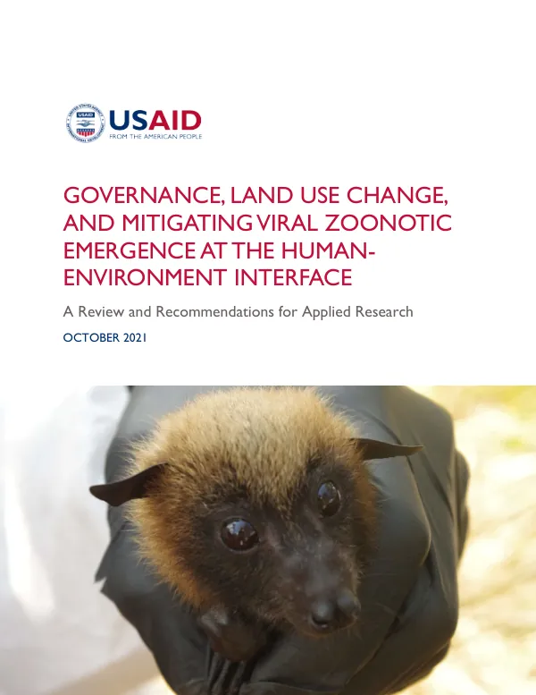 Governance, land use change, and mitigating viral zoonotic emergence at the human-environment interface