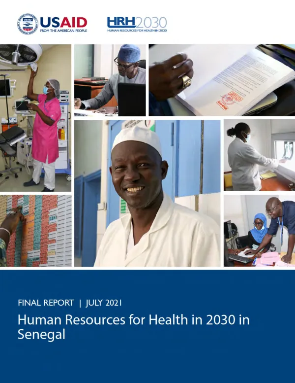 Final report : human resources for health in 2030 in Senegal