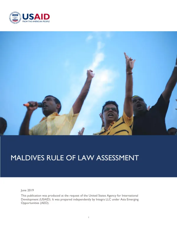 Maldives rule of law assessment