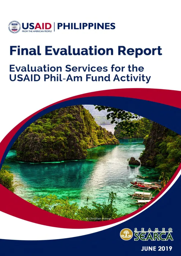 Final evaluation report : evaluation services for the USAID Phil-Am Fund activity