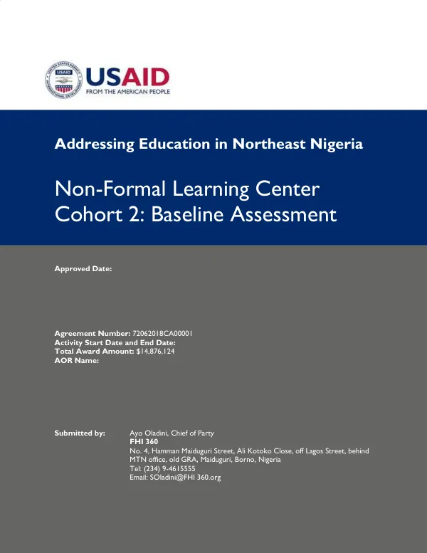 AENN NFLC cohort 2 : baseline assessment