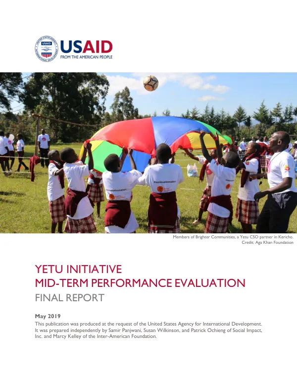 Yetu initiative mid-term performance evaluation : final report