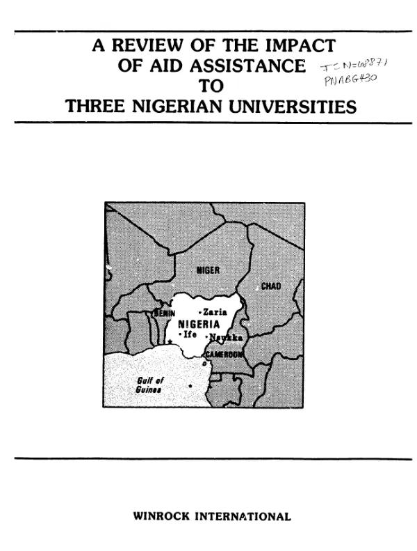 Review of the impact of AID assistance to three Nigerian universities