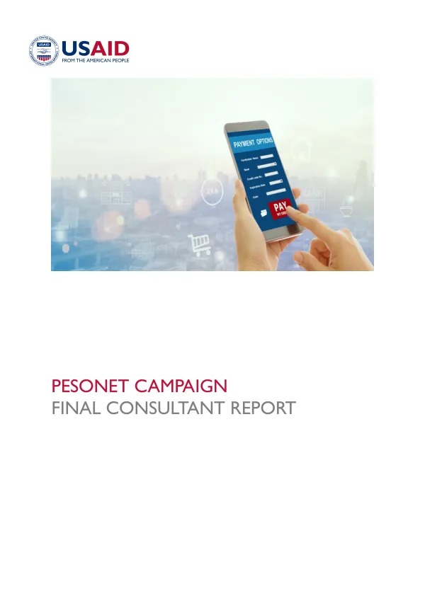 PESONet campaign : final consultant report