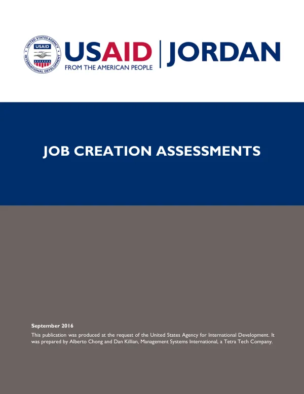 Jobs Creation Assessment