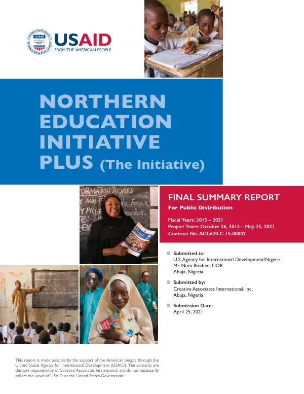 Northern education initiative plus (the initiative) : final summary report