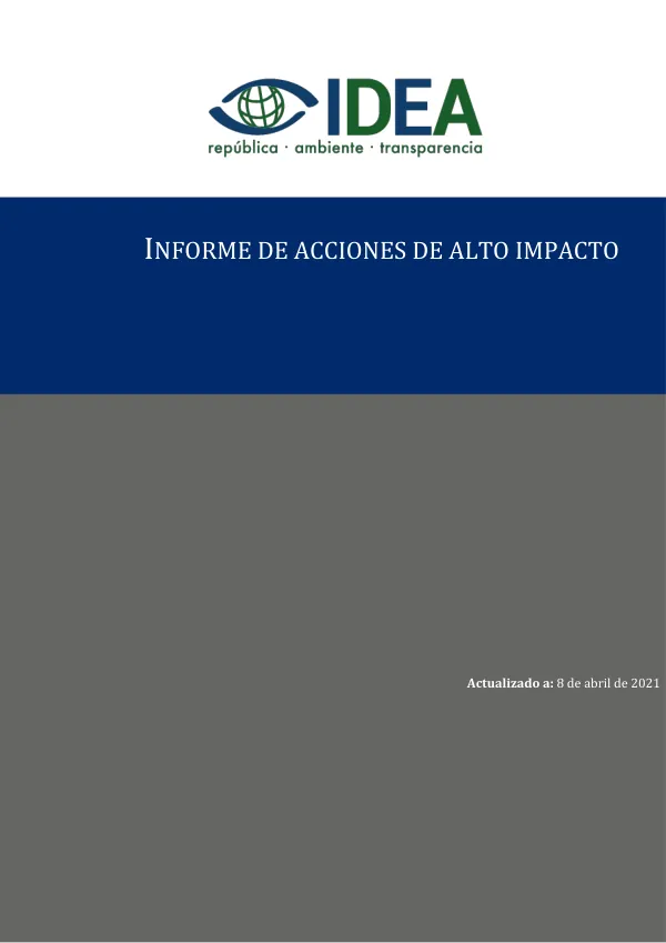 Informe de acciones de alto impacto