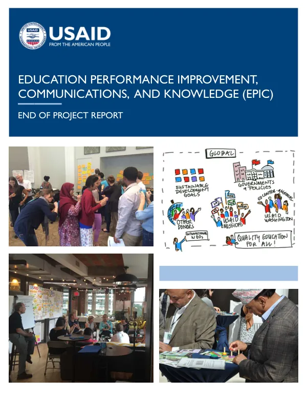 Education performance improvement communications, and knowledge (EPIC) : end of project report