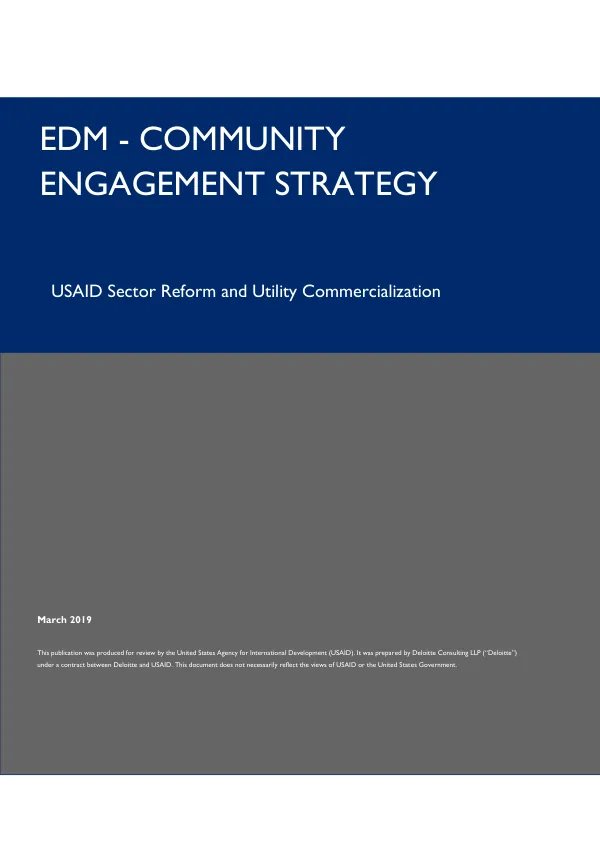 EDM : community engagement strategy