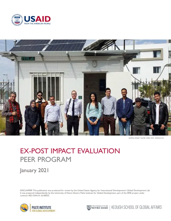 Ex-post impact evaluation PEER program