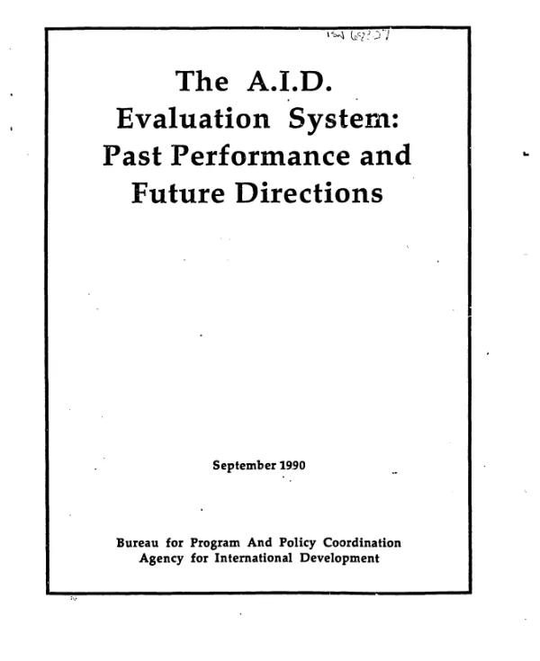 The A.I.D. evaluation system : past performance and future directions