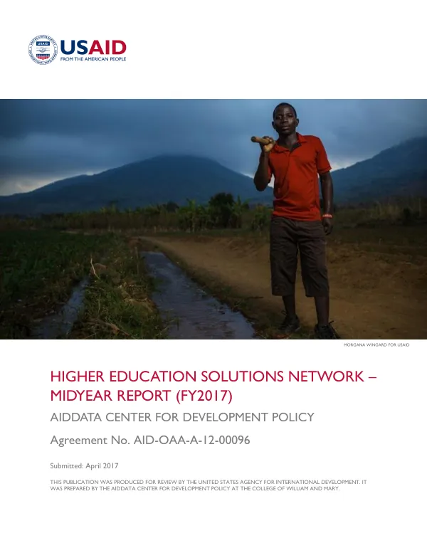 AID-OAA-A-12-00096 - AidData FY17 MidYear Report
