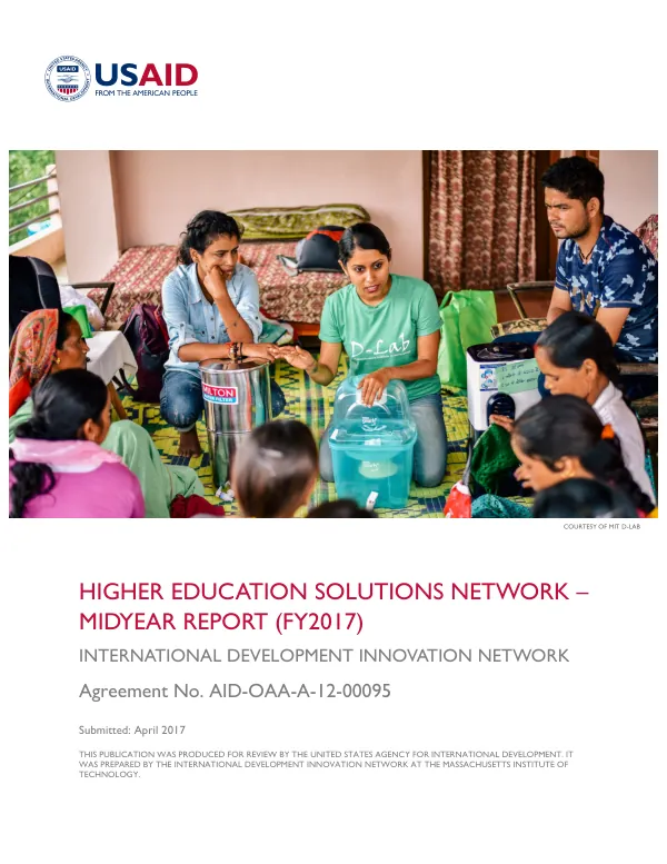 AID-OAA-A-12-00095 - IDIN FY17 MidYear Report