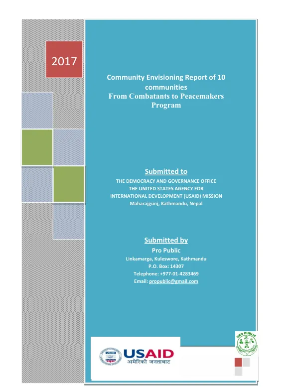 Community envisioning report of 10 communities