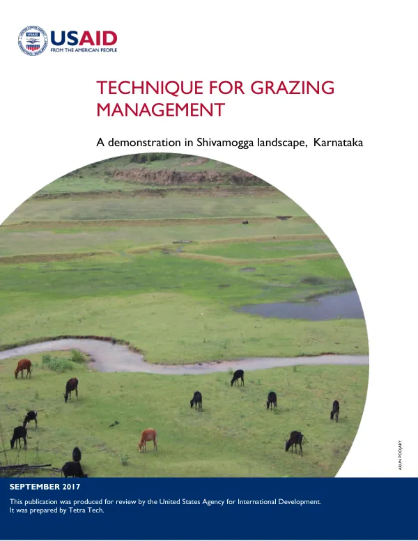 Technique for Grazing Management: A Demonstration in Shivamogga Landscape, Karnataka
