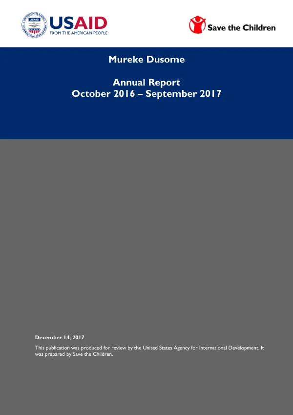 Mureke Dusome annual report FY 2017