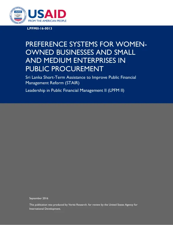 LPFM II Procurement Preference Policy Guide