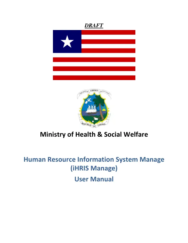 Human Resource Information System Manage (iHRIS Manage), User Manual