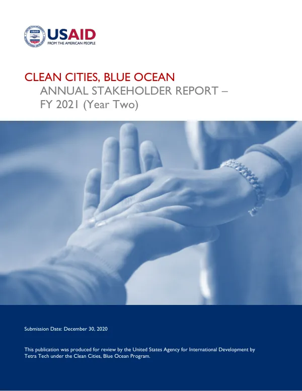 Clean cities, blue ocean : annual stakeholder report, FY 2021 (year two)